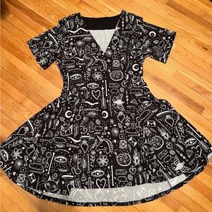 blackmilk clothing- creepy cute evil v dress